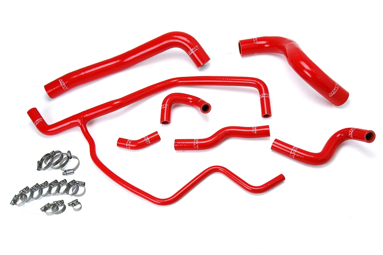 HPS Red Reinforced Silicone Radiator + Heater Hose Kit Coolant Chrysler 11-17 300 3.6L V6 57-1583-RED