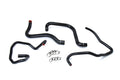 HPS Black Reinforced Silicone Radiator + Heater Hose Kit Jeep 03-06 Wrangler TJ SE 2.4L 4Cyl Left Hand Drive 57-1589-BLK
