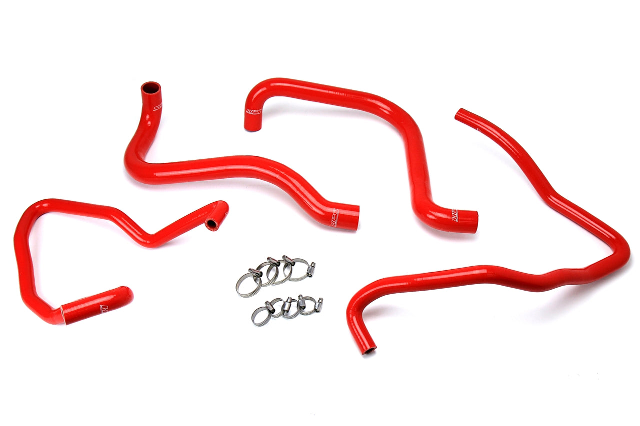 HPS Red Silicone Radiator + Heater Hose Kit 2003-2006 Jeep Wrangler TJ SE 2.4L 57-1589-RED