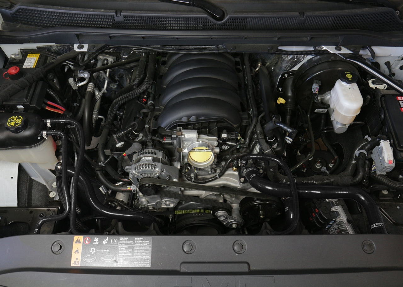 HPS Silicone Radiator Hose Kit Installed 2015-2020 GMC Yukon Denali 6.2L V8 57-1594R
