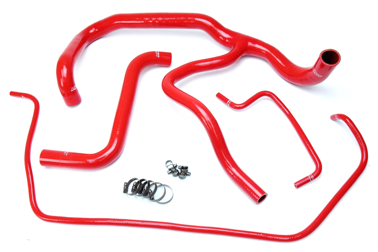 HPS Red Reinforced Silicone Radiator Hose Kit Coolant GMC 15-17 Yukon Denali 6.2L V8 57-1594R-RED