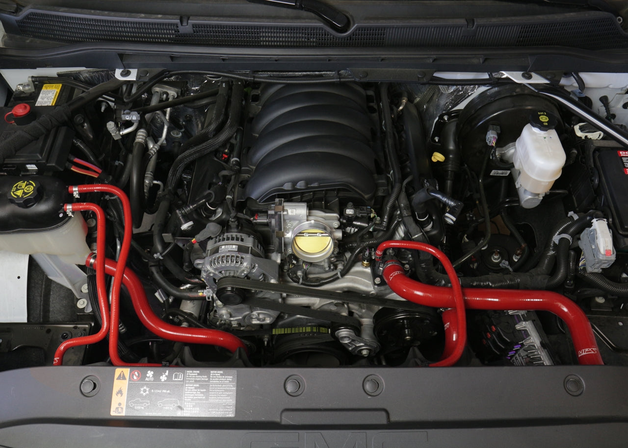 HPS Silicone Radiator Hose Kit Installed 2015-2020 Chevy Suburban 5.3L V8 57-1594R
