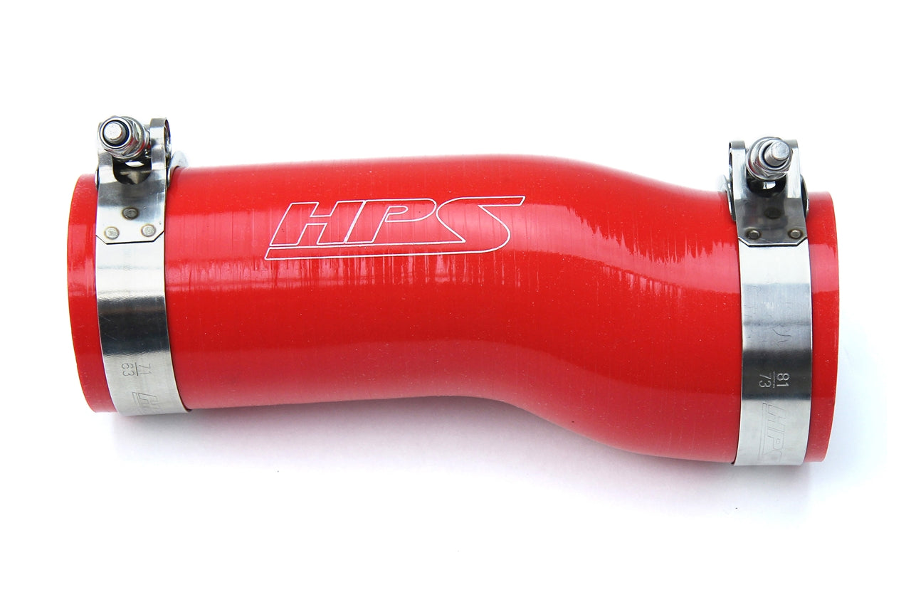 HPS Red Reinforced Silicone Post MAF Air Intake Hose Kit Honda 17-18 Civic Si 1.5L Turbo 57-1595-RED