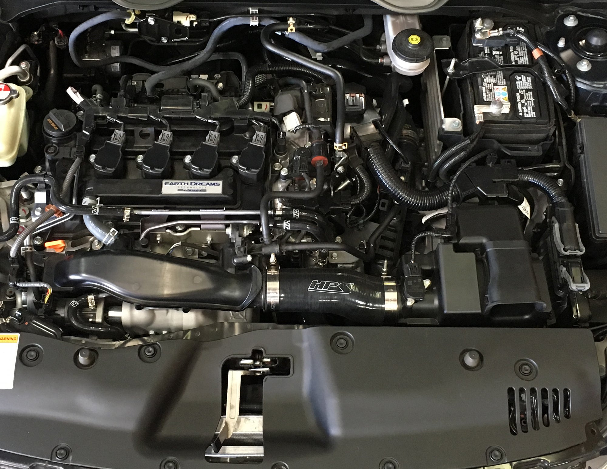 HPS Black Silicone Air Intake Kit Post MAF Hose 2017-2020 Honda Civic Si 1.5L Turbo 57-1595-BLK
