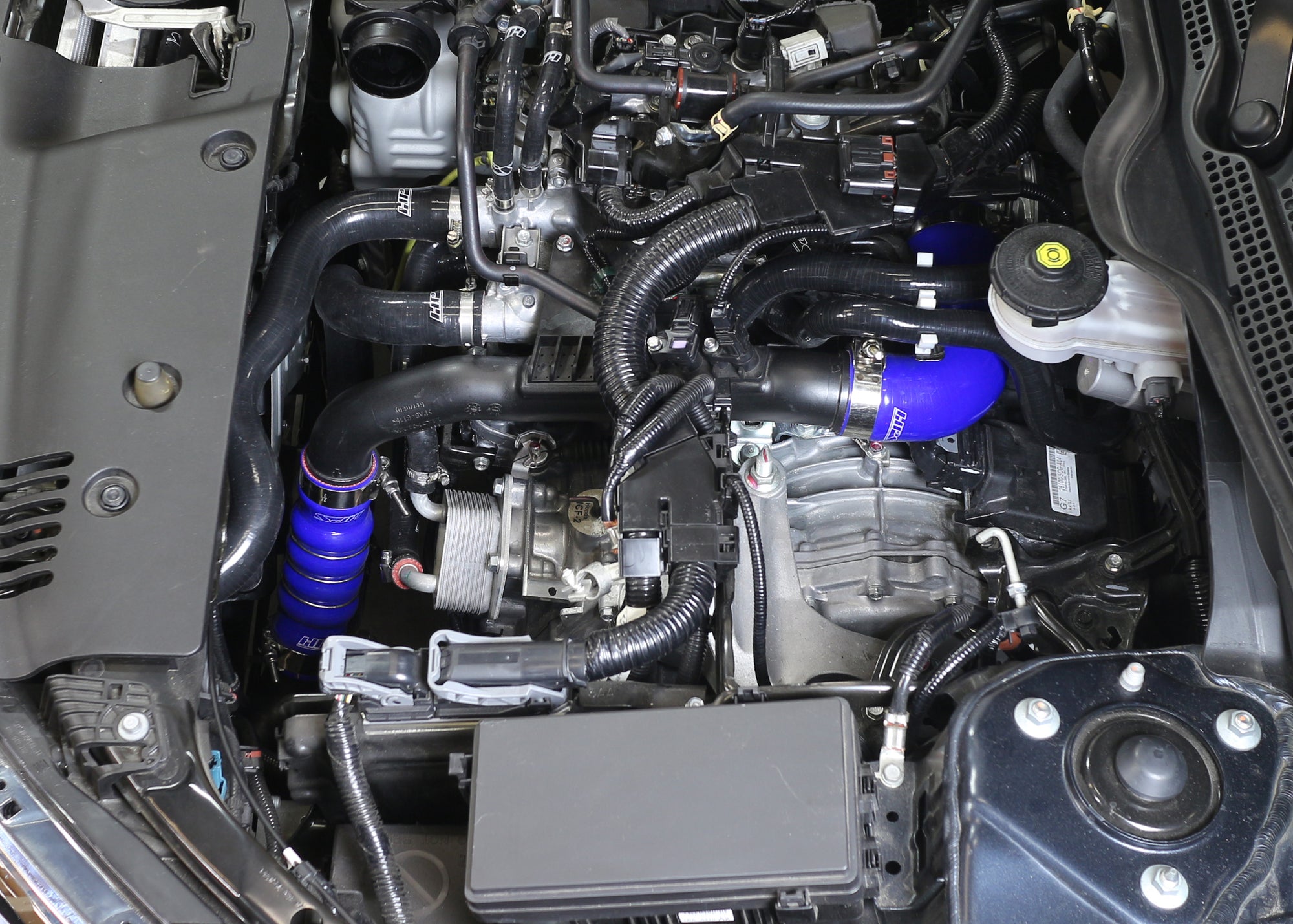 HPS Silicone Intercooler Hose Kit Installed 2016-2020 Honda Civic 1.5L Turbo 57-1599