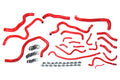 HPS Red Reinforced Silicone Radiator Heater Coolant Hose Kit Honda 17-18 Civic Si 1.5L Turbo 57-1608-RED