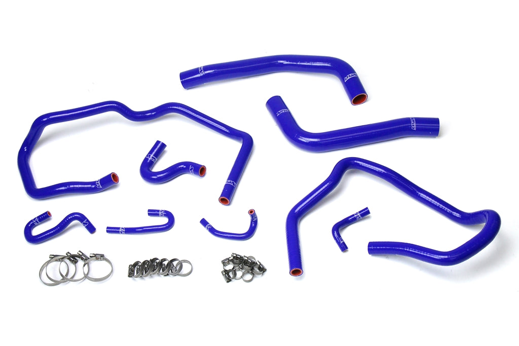 HPS Reinforced Blue Silicone Radiator + Heater Hose Kit Coolant Toyota 10-14 FJ Cruiser 4.0L V6 57-1611-BLUE