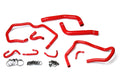 HPS Reinforced Red Silicone Radiator + Heater Hose Kit Coolant Toyota 10-14 FJ Cruiser 4.0L V6 57-1611-RED
