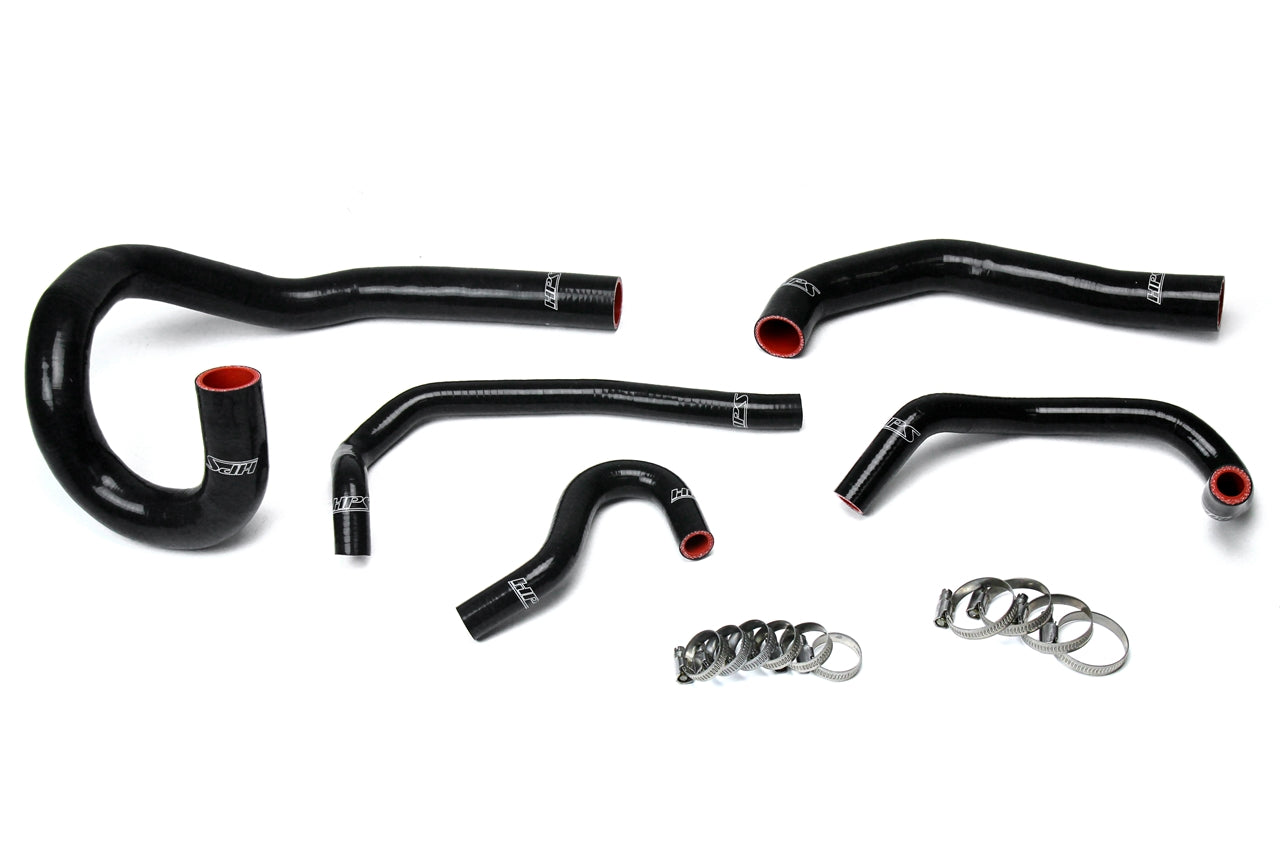 HPS Black Silicone Radiator + Heater Hose Kit 1986-1992 Toyota Supra MK3 Turbo NA 7MGE 7MGTE 57-1612-BLK