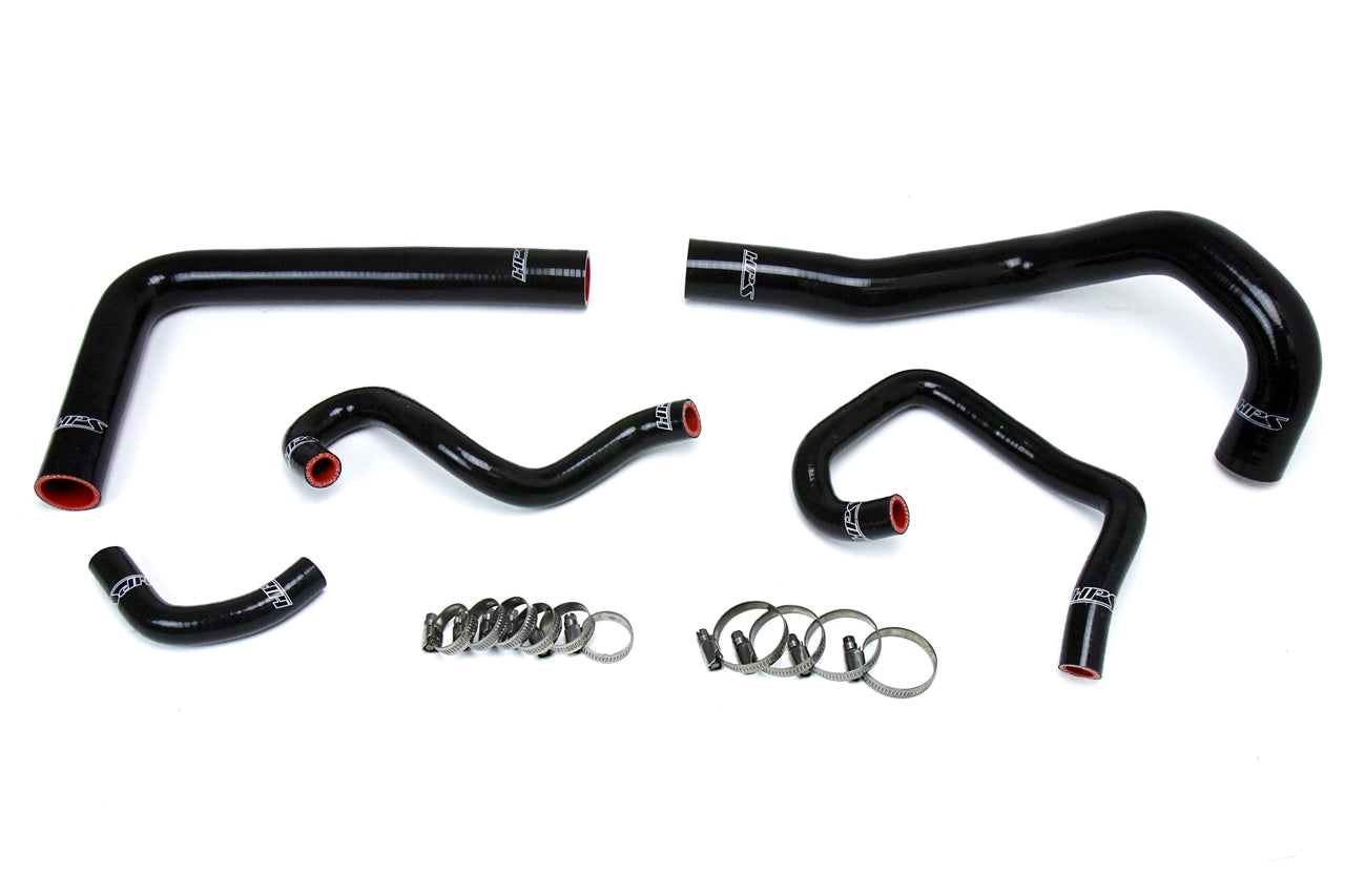 HPS Black Silicone Radiator + Heater Hose Kit 1993-1998 Toyota Supra MK4 2JZ Turbo 57-1613-BLK