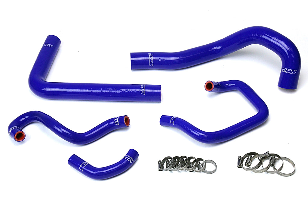 HPS Blue Reinforced Silicone Radiator + Heater Hose Kit Coolant Toyota 93-98 Supra MK4 2JZ Turbo Left Hand Drive 57-1613-BLUE