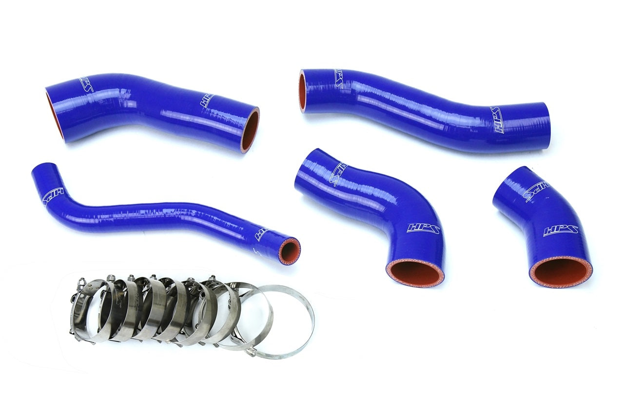 HPS Blue Silicone Intercooler Hose Kit 2013-2017 Hyundai Veloster 1.6L Turbo 57-1629-BLUE