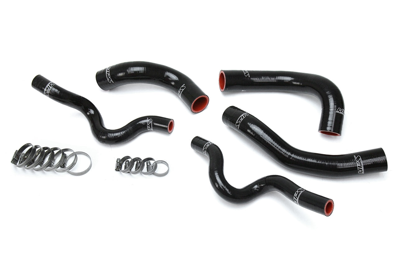 HPS Black Silicone Radiator Hose Kit 2013-2017 Hyundai Veloster 1.6L Turbo 57-1630-BLK