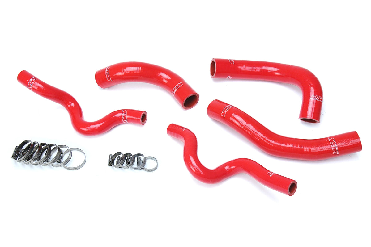 HPS Reinforced Red Silicone Radiator Hose Kit Coolant Hyundai 13-17 Veloster 1.6L Turbo 57-1630-RED