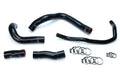 HPS Black Reinforced Silicone Radiator Hose Kit Coolant Lexus 16-17 RC200t 2.0L Turbo 57-1633-BLK