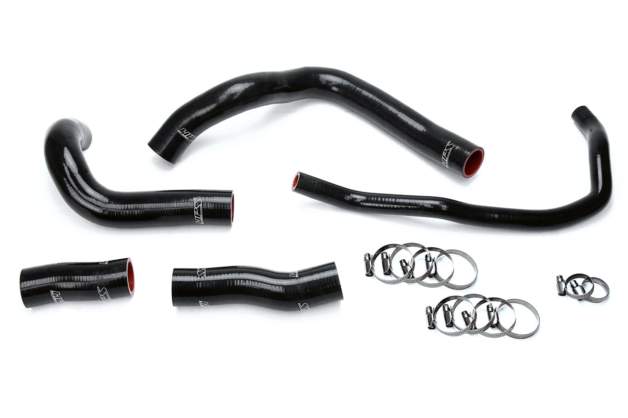 HPS Black Silicone Radiator Hose Kit 2016-2017 Lexus GS200t 2.0L Turbo 57-1633-BLK