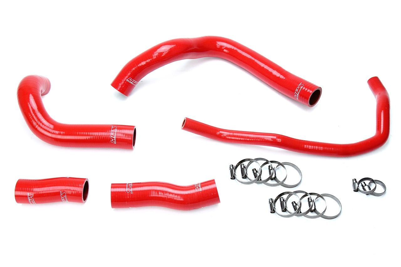 HPS Red Silicone Radiator Hose Kit 2016-2017 Lexus RC200t 2.0L Turbo 57-1633-RED