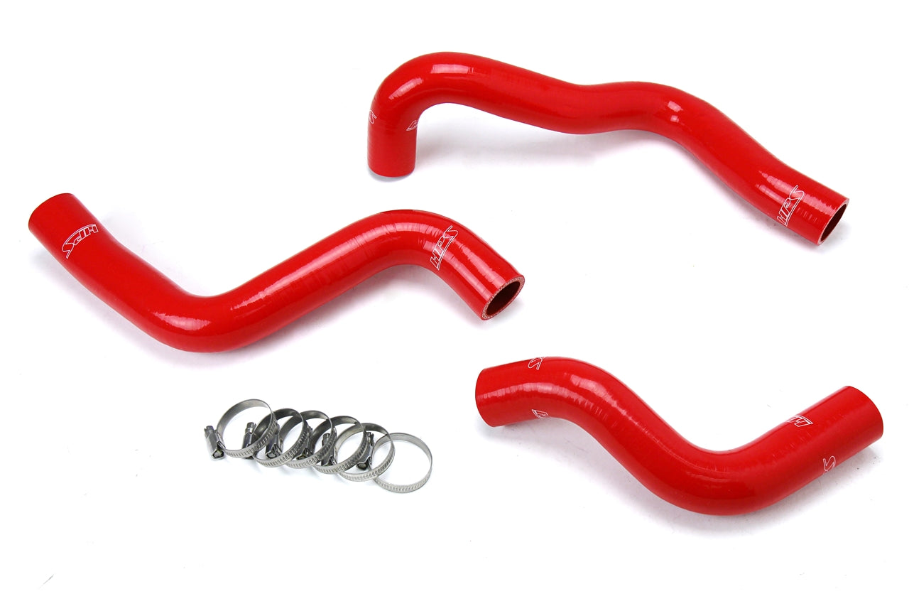 HPS Red Reinforced Silicone Radiator Hose Kit (3pcs Set) Coolant Mazda 04-11 RX8 57-1634-RED