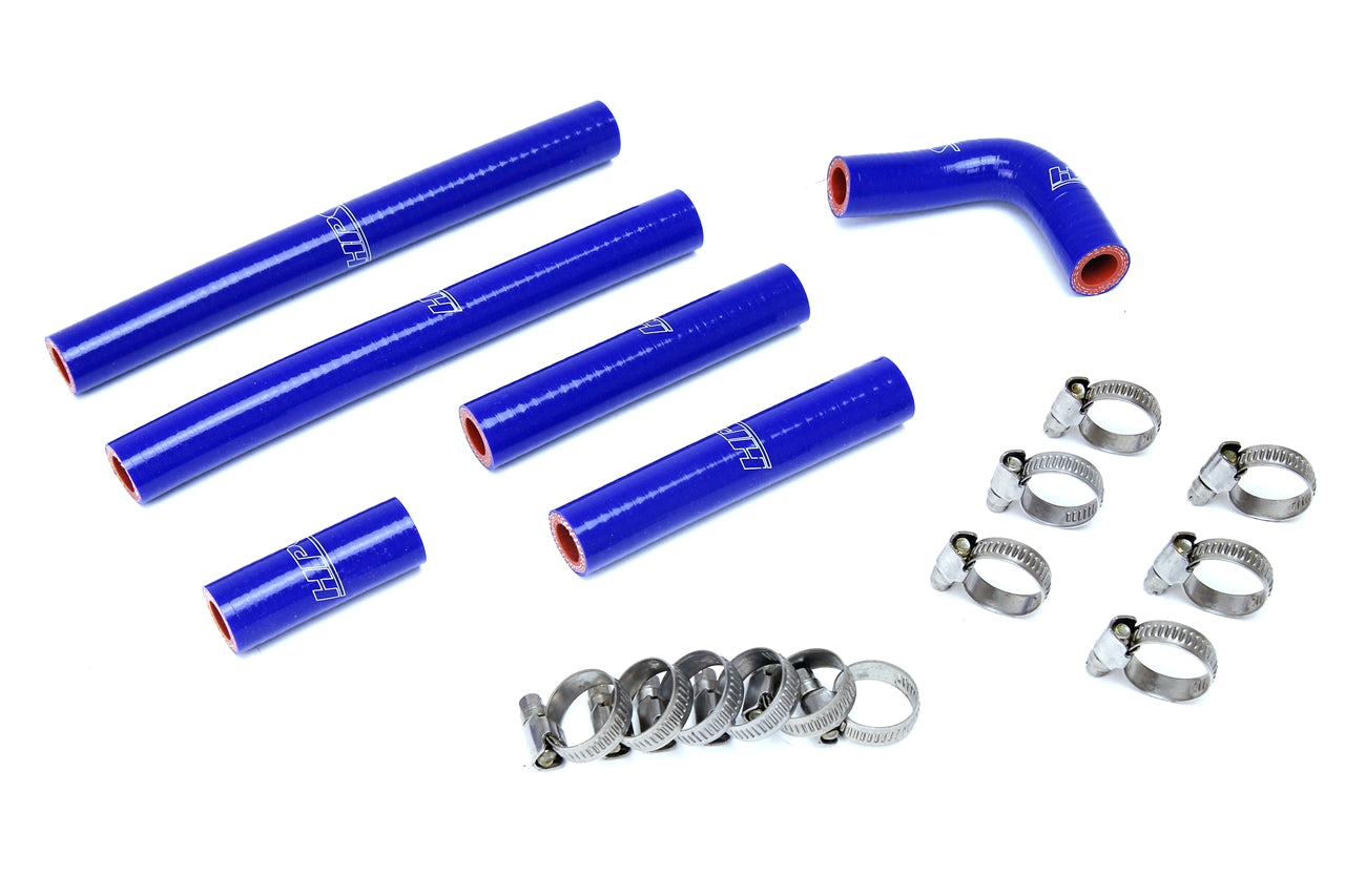 HPS Blue Reinforced Silicone Rear Heater Hose Kit 1FZ-FE Lexus 96-97 LX450 FJ80 4.5L I6 equipped with rear heater 57-1638-BLUE