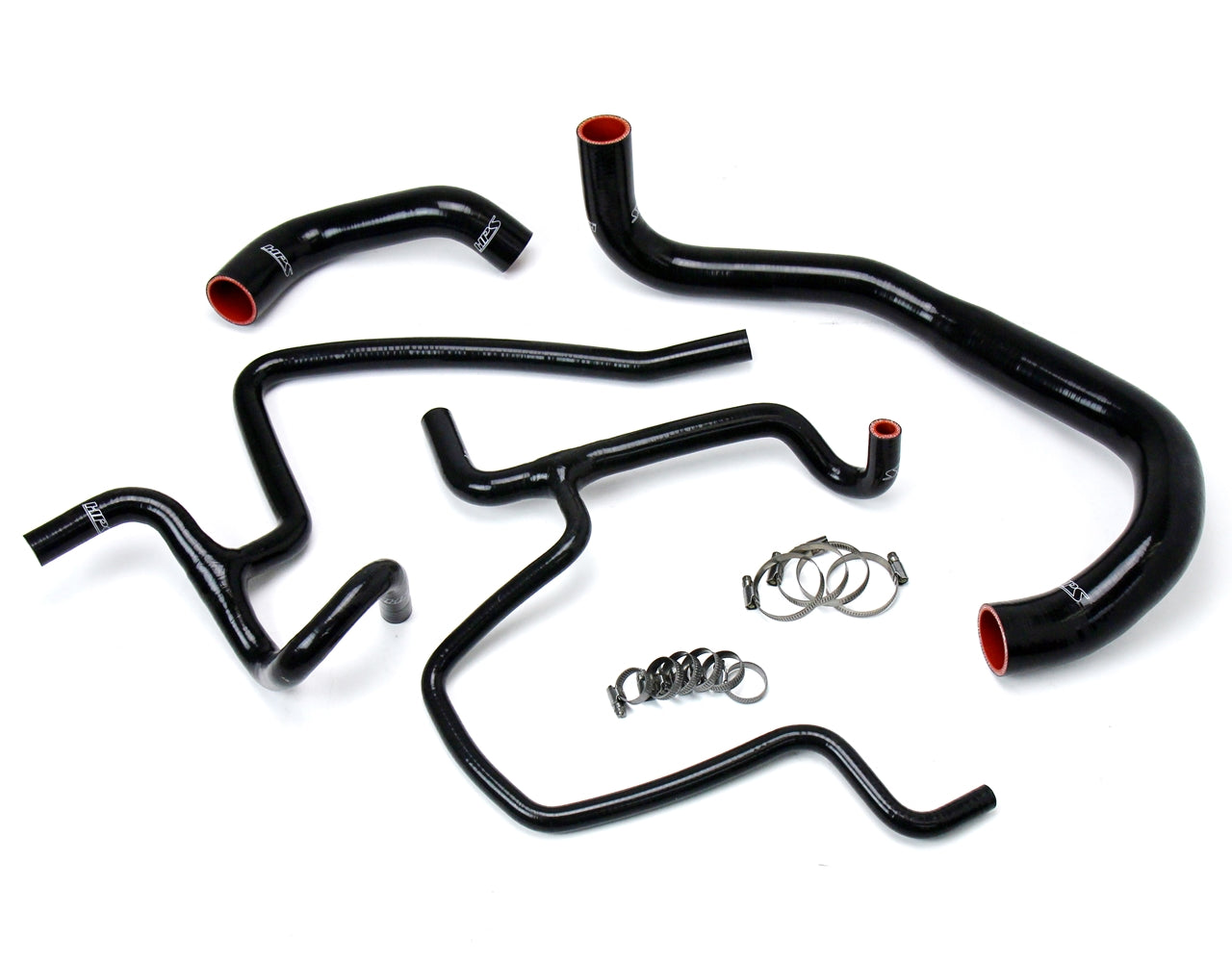 HPS Black Reinforced Silicone Radiator + Heater Hose Kit Coolant Dodge 11-18 Charger 5.7L V8 Non Pursuit 57-1645-BLK