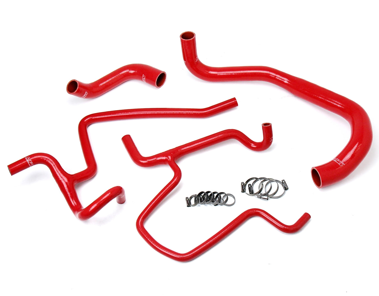 HPS Red Reinforced Silicone Radiator + Heater Hose Kit Coolant Dodge 11-18 Challenger 5.7L V8 57-1645-RED