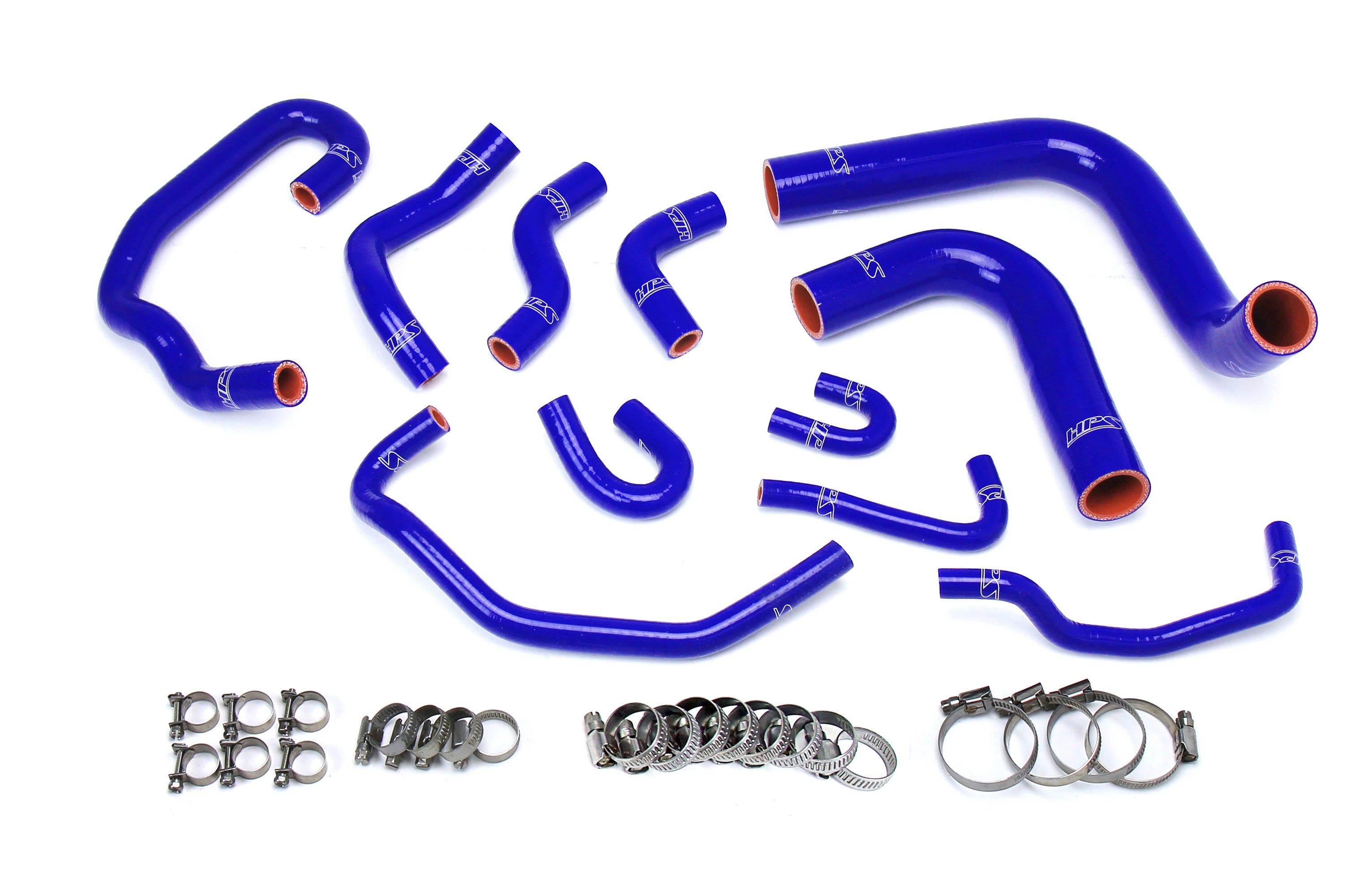 HPS Reinforced Blue Silicone Radiator + Heater Hose Kit Coolant Toyota 93-95 Pickup 3.0L V6 57-1654-BLUE