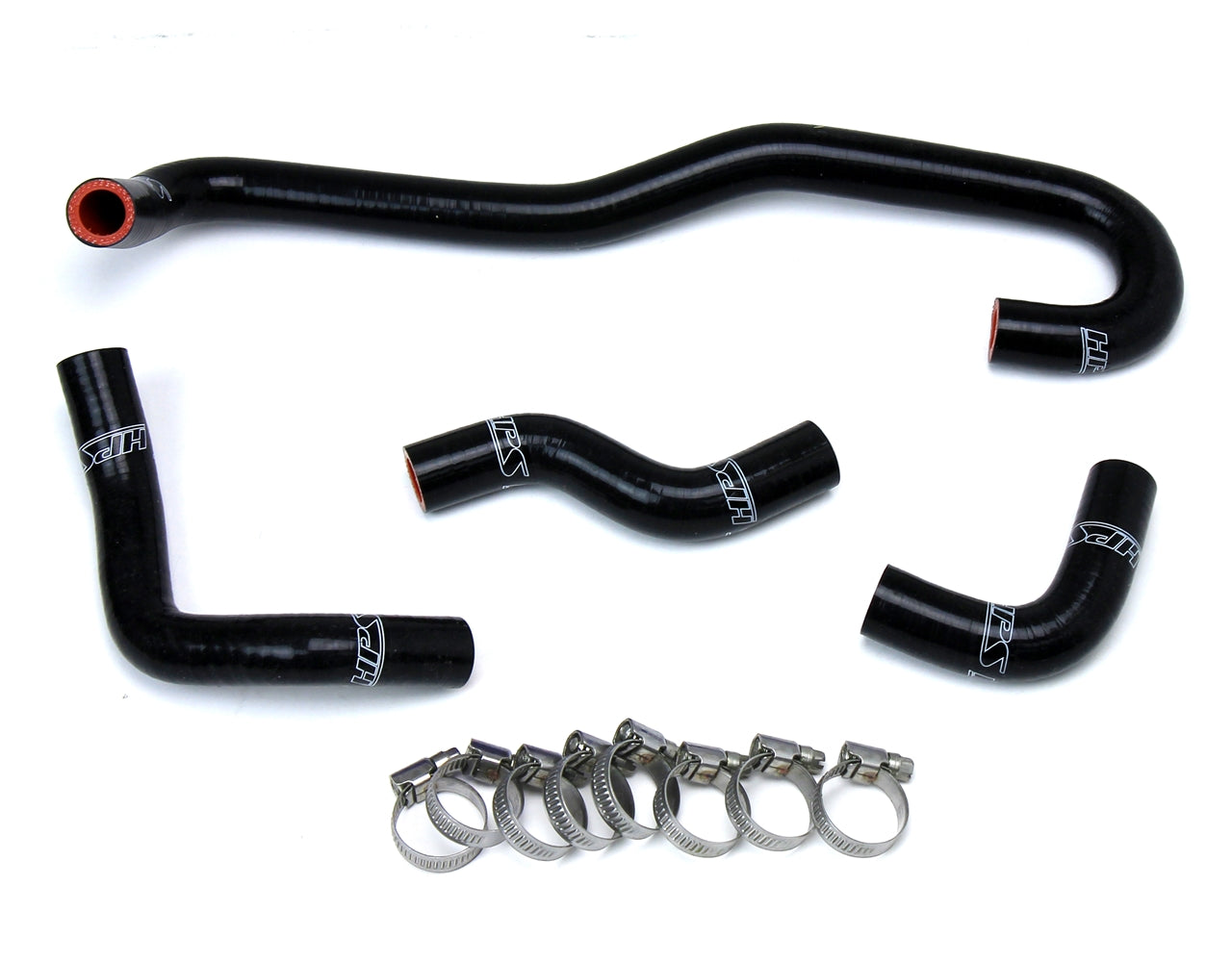 HPS Reinforced Black Silicone Heater Hose Kit Coolant Toyota 89-92 Pickup 3.0L V6 57-1655-BLK