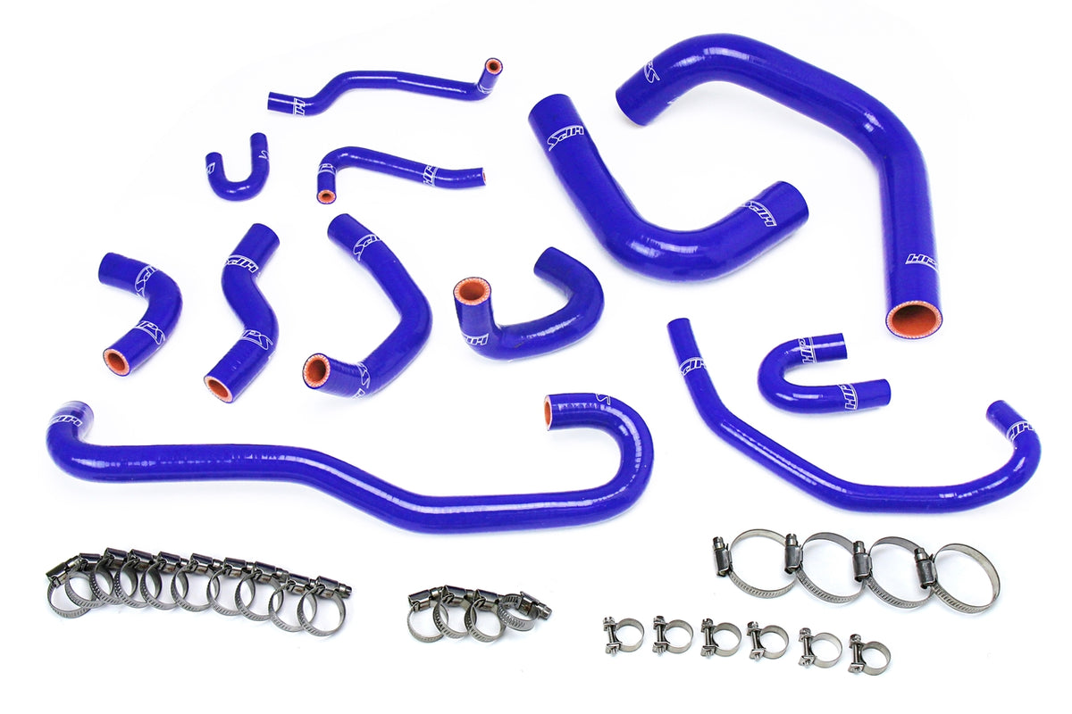 HPS Blue Silicone Radiator + Heater Hose Kit 1989-1992 Toyota Pickup 3.0L V6 57-1656-BLUE