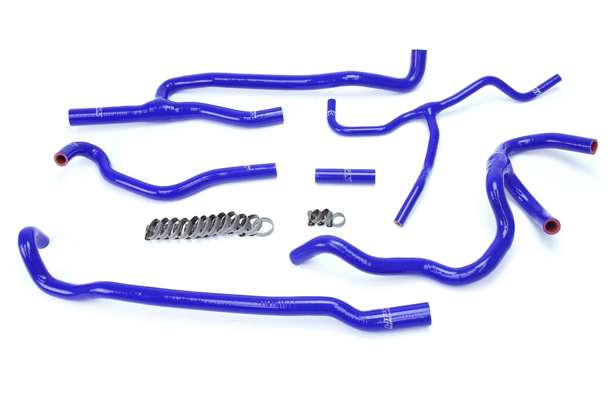 HPS Blue Reinforced Silicone Heater Hose Kit Coolant Chevy 16-17 Camaro SS Coupe 6.2L V8 57-1660-BLUE