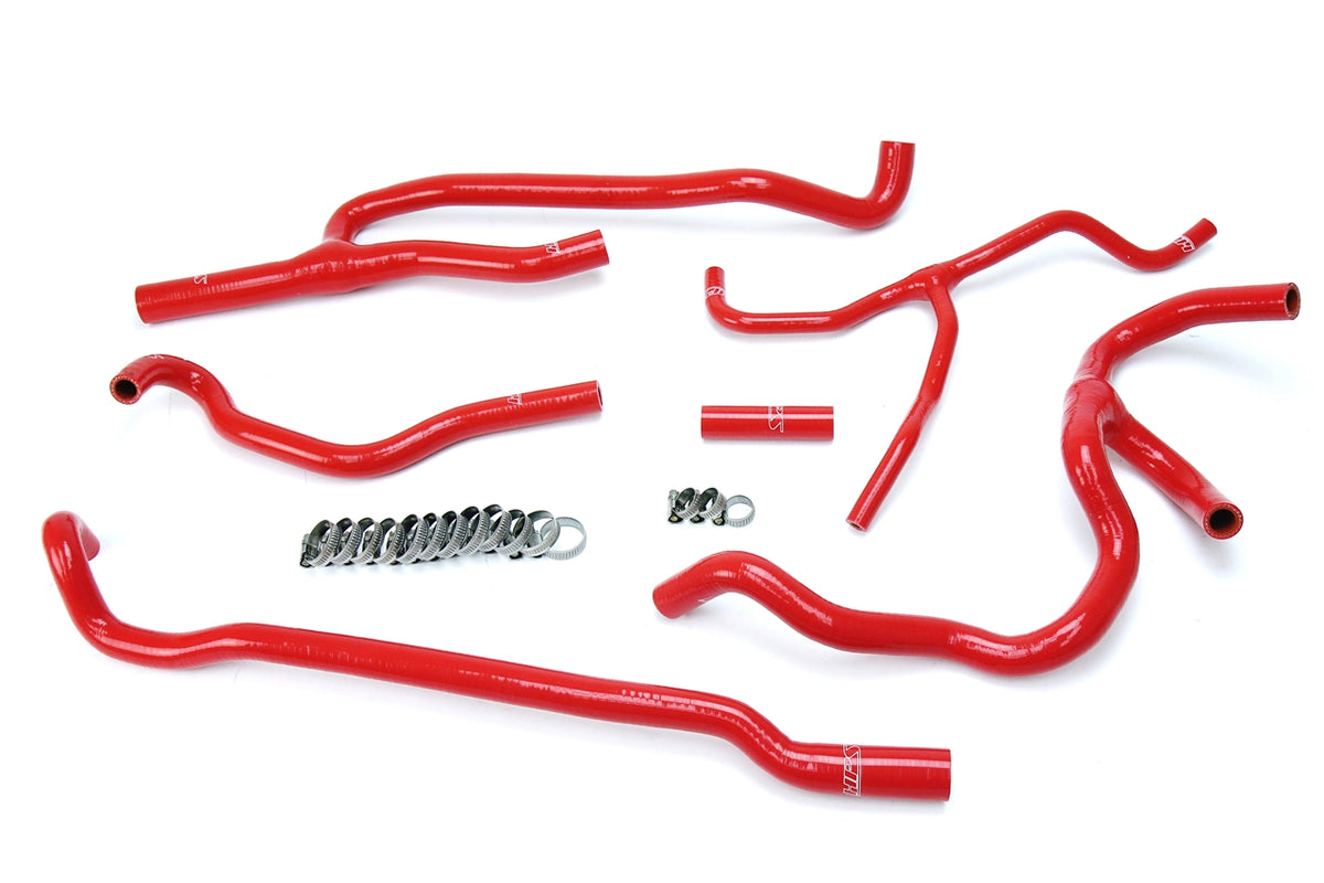 HPS Red Reinforced Silicone Heater Hose Kit Coolant Chevy 16-17 Camaro SS Coupe 6.2L V8 57-1660-RED