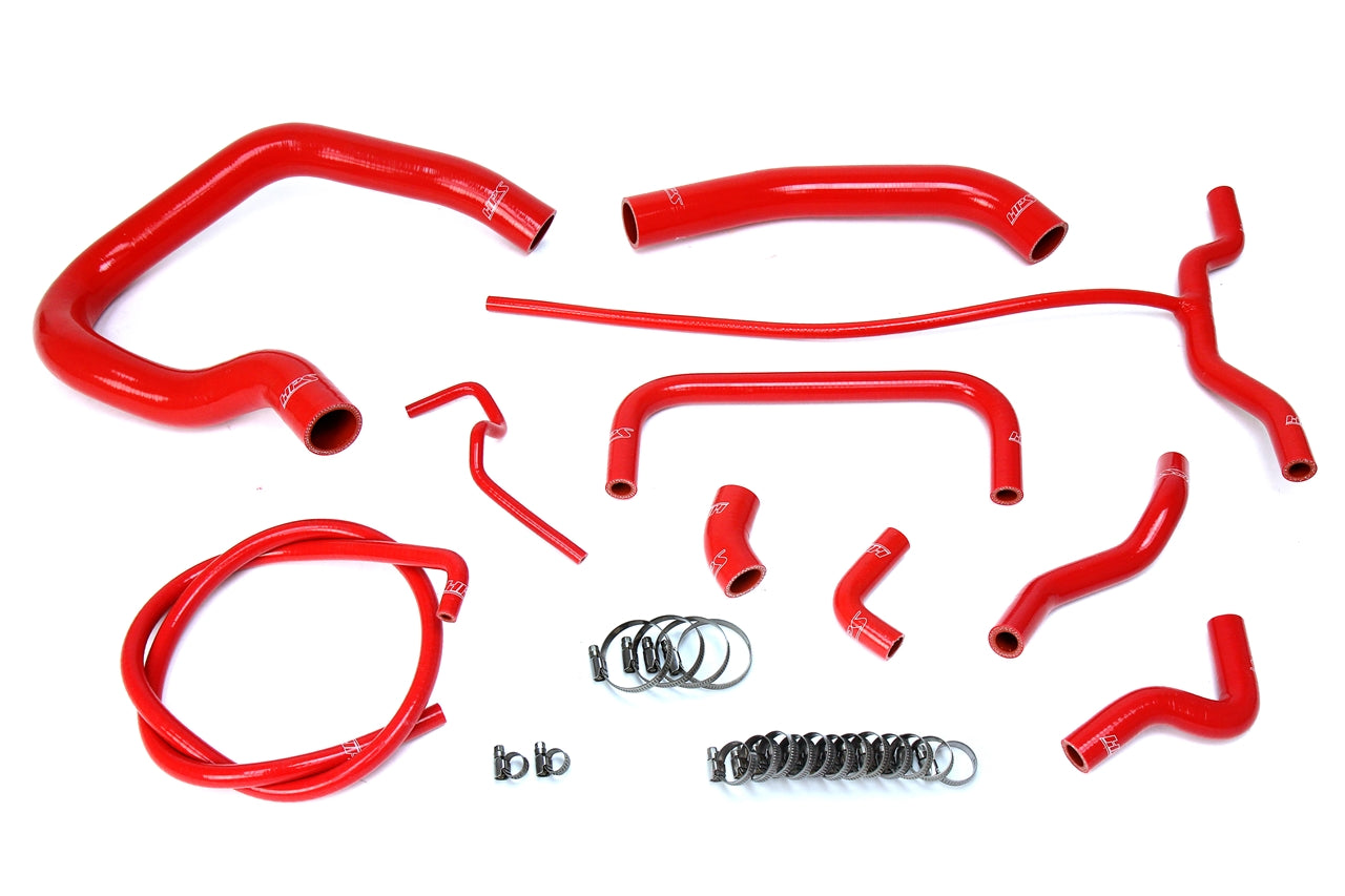HPS Reinforced Red Silicone Radiator + Heater Hose Kit Coolant Ford 04-11 Ranger 4.0L V6 57-1661-RED