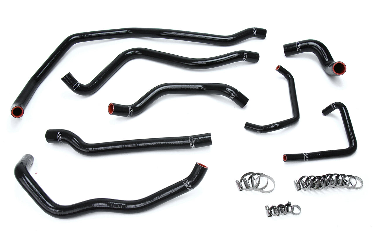 HPS Black Reinforced Silicone Radiator Hose Kit Coolant Polaris 14-18 RZR XP 1000 57-1666-BLK
