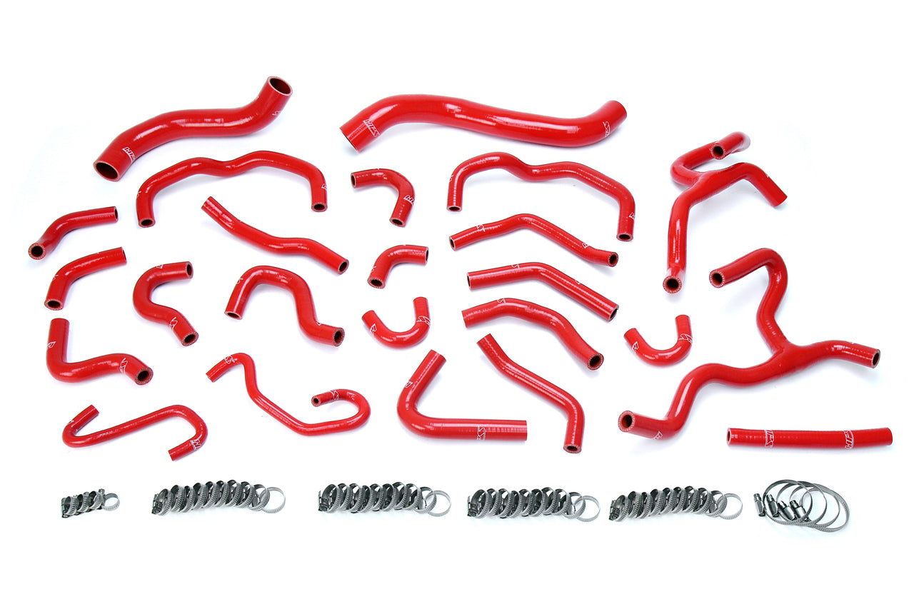 HPS Red Reinforced Silicone Radiator + Heater Hose Kit Coolant Lexus 08-16 LX570 5.7L V8 57-1670-RED