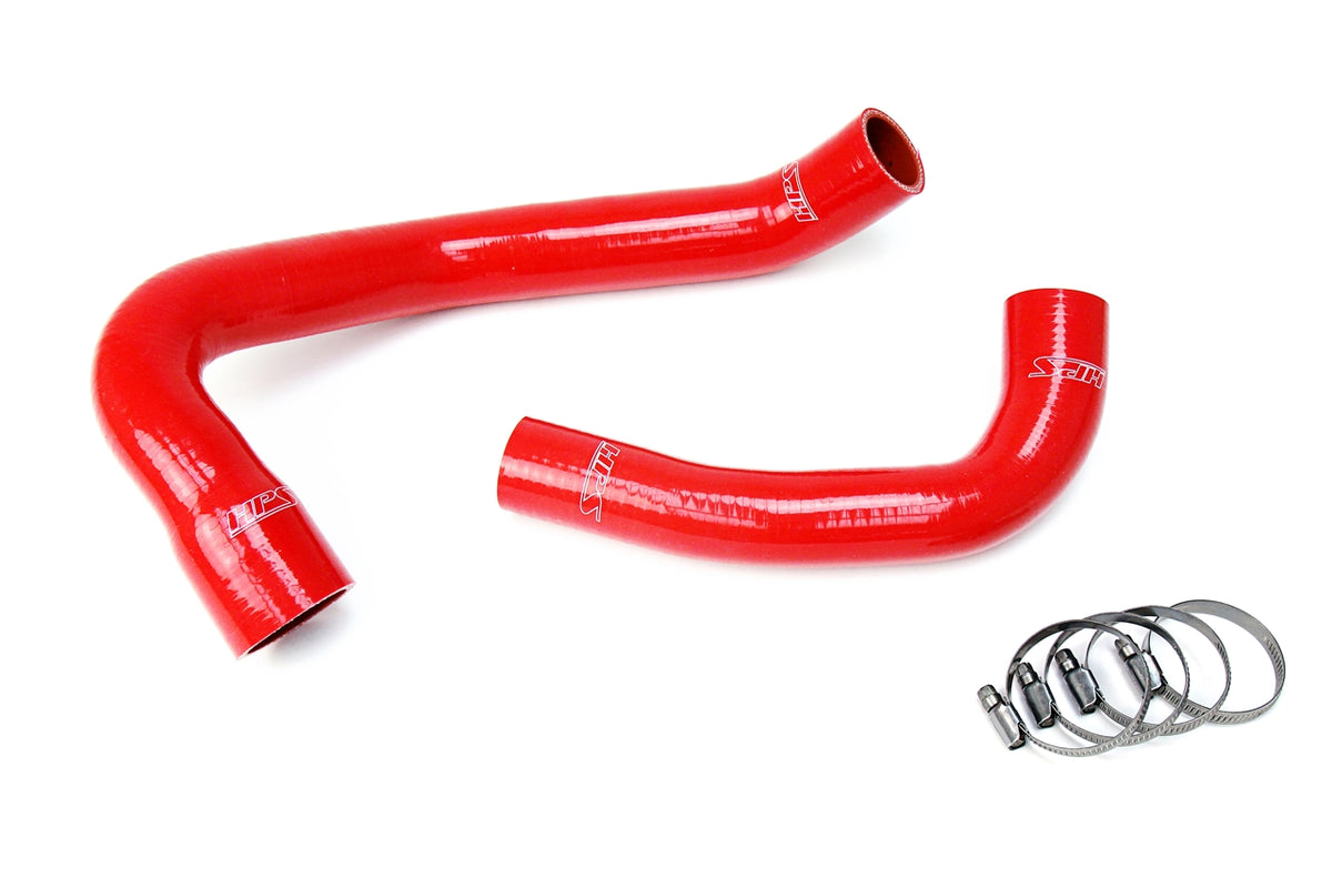 HPS Red Reinforced Silicone Radiator Hose Kit Coolant Jeep 00-06 Wrangler TJ 4.0L 57-1688-RED