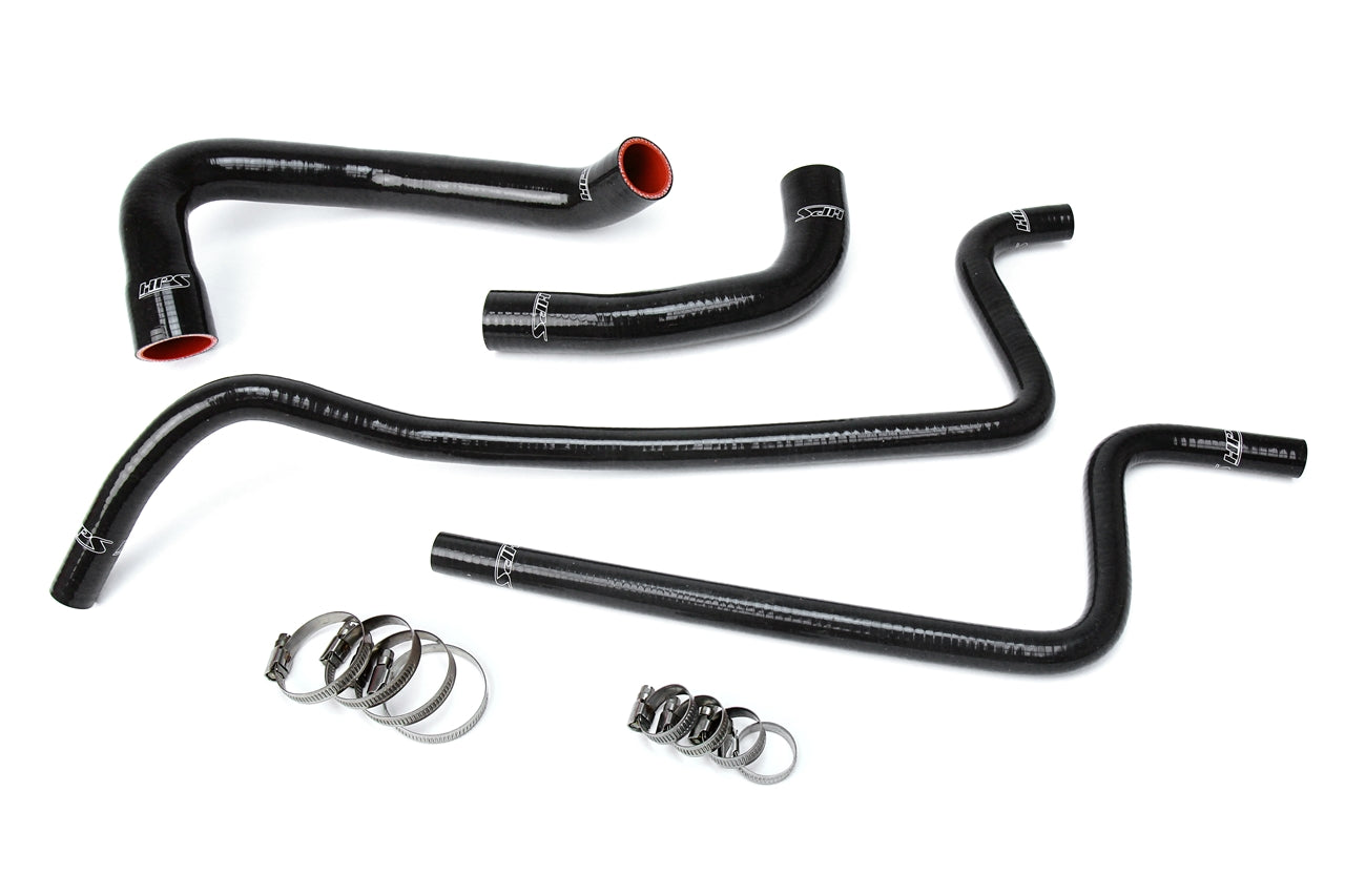 HPS Black Reinforced Silicone Radiator + Heater Hose Kit Jeep 00-01 Wrangler TJ 4.0L 57-1689-BLK