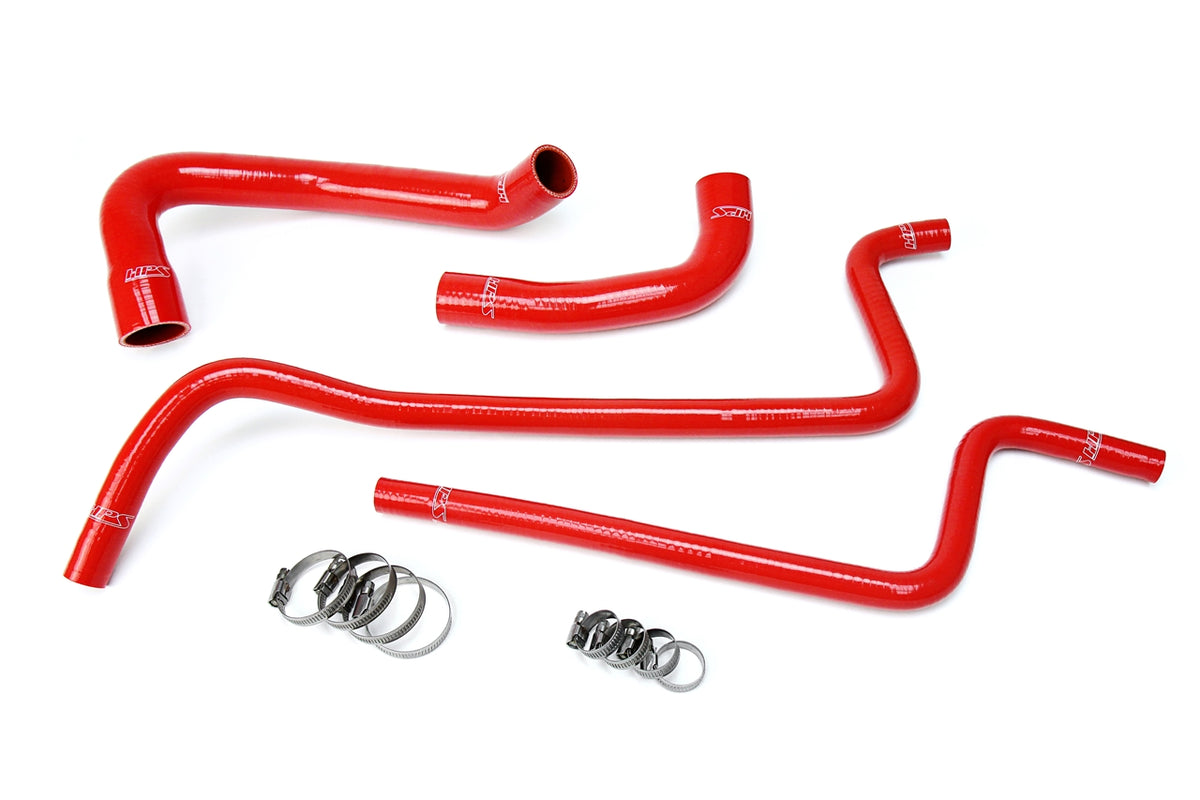 HPS Red Reinforced Silicone Radiator + Heater Hose Kit Jeep 00-01 Wrangler TJ 4.0L 57-1689-RED