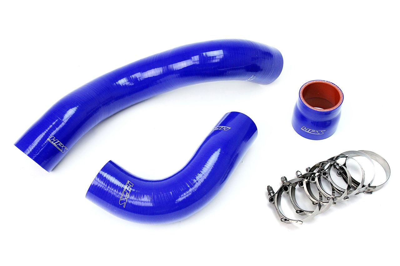 HPS Blue Reinforced Silicone Intercooler Hose Kit Honda 17-18 Civic Type R 2.0L Turbo 57-1697-BLUE
