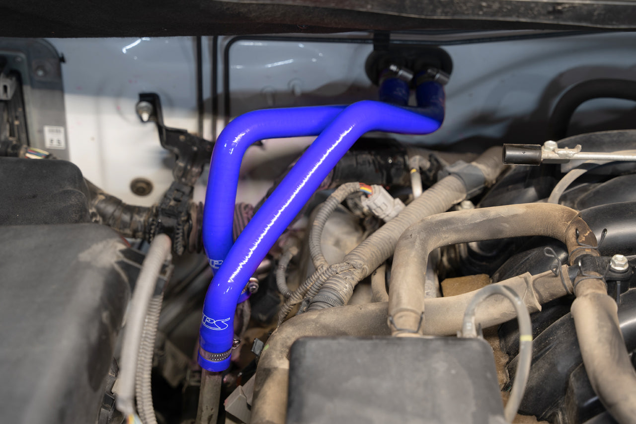 HPS Blue Reinforced Silicone Heater Hose Kit Coolant Toyota 07-11 Tundra 5.7L V8 57-1702-BLUE