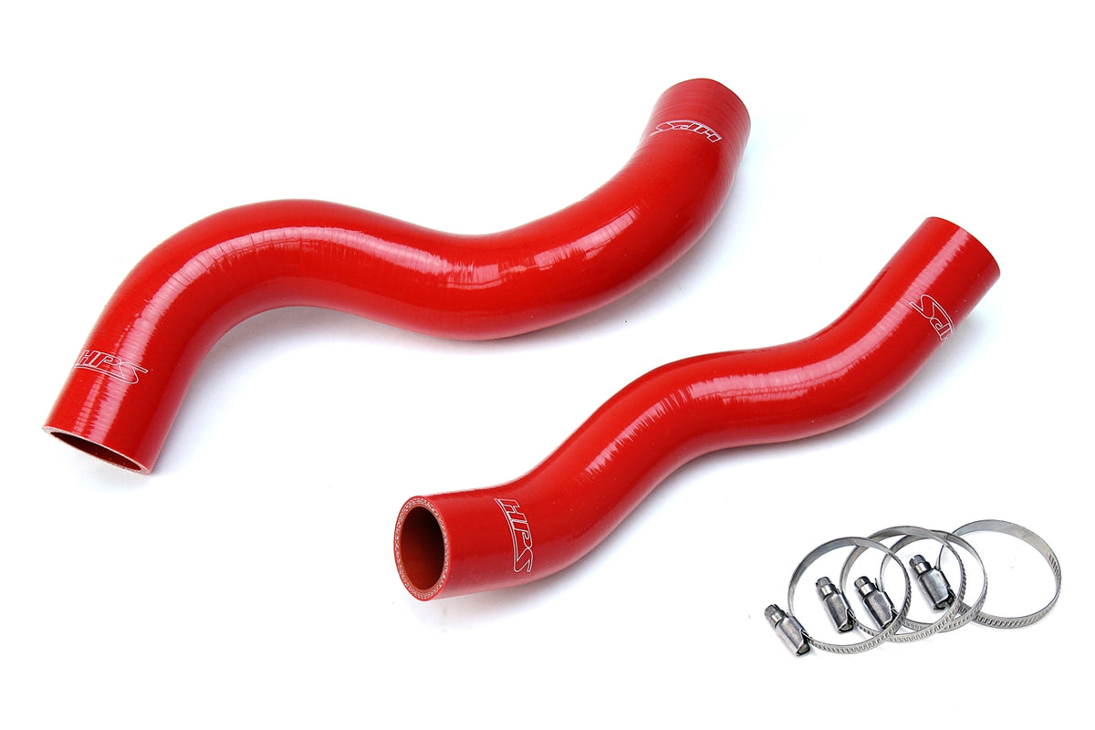 HPS Red Reinforced Silicone Radiator Hose Kit Coolant Jeep 05-09 Grand Cherokee 4.7L V8 WK1 57-1703-RED