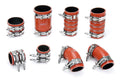 HPS Aramid Reinforced Silicone Intercooler Hose Boots Kit, Ford 2015-2016 F150 3.5L Ecoboost Twin Turbo, Orange 57-1706