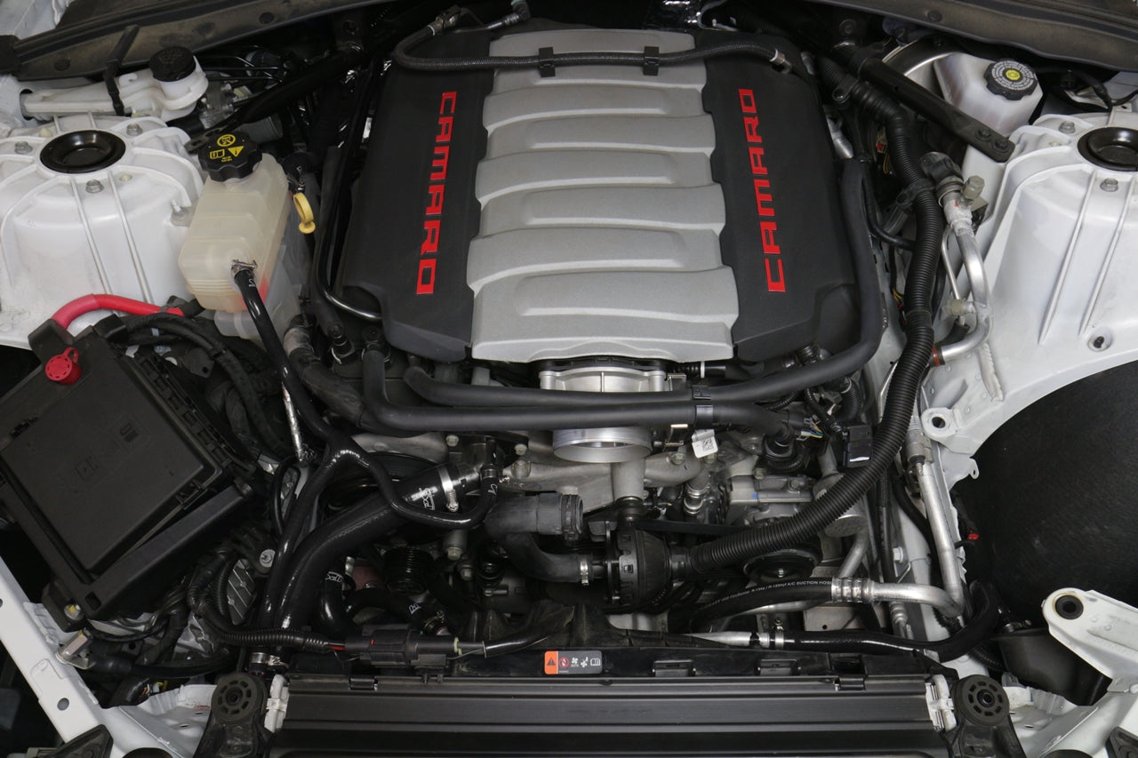HPS Silicone Radiator + Heater Hose Kit Installed 2016-2020 Chevy Camaro SS Coupe 6.2L V8 57-1707