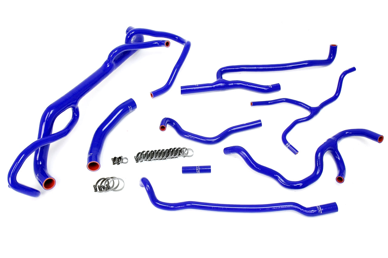 HPS Blue Silicone Radiator + Heater Hose Kit 2016-2020 Chevy Camaro SS Coupe 6.2L V8 57-1707-BLUE