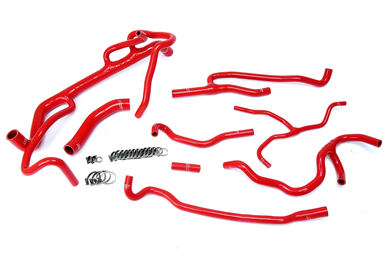 HPS Red Silicone Radiator + Heater Hose Kit 2016-2020 Chevy Camaro SS Coupe 6.2L V8 57-1707-RED