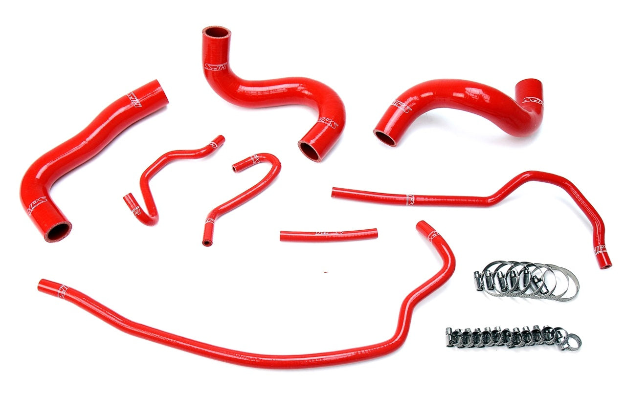 HPS Red Reinforced Silicone Radiator Hose Kit Coolant Toyota 09-13 Corolla 1.8L 57-1723-RED
