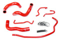 HPS Red Reinforced Silicone Radiator Hose Kit Coolant Toyota 14-18 Corolla 1.8L 57-1724-RED