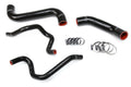 HPS Black Reinforced Silicone Radiator + Heater Hose Kit Subaru 2003 Impreza 2.5L Non Turbo Left Hand Drive 57-1732-BLK