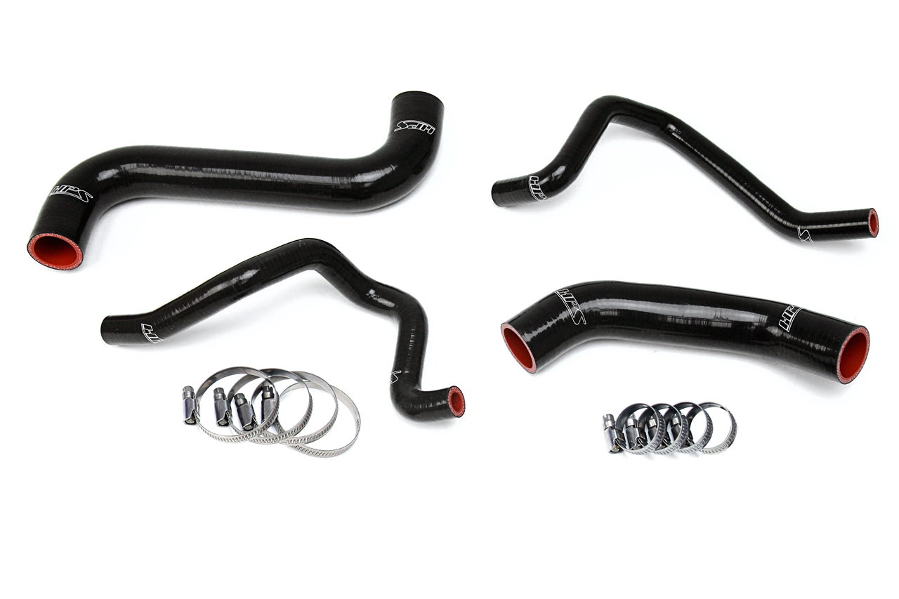 HPS Black Reinforced Silicone Radiator + Heater Hose Kit Subaru 2004-2005 Impreza 2.5L Non Turbo Left Hand Drive 57-1733-BLK