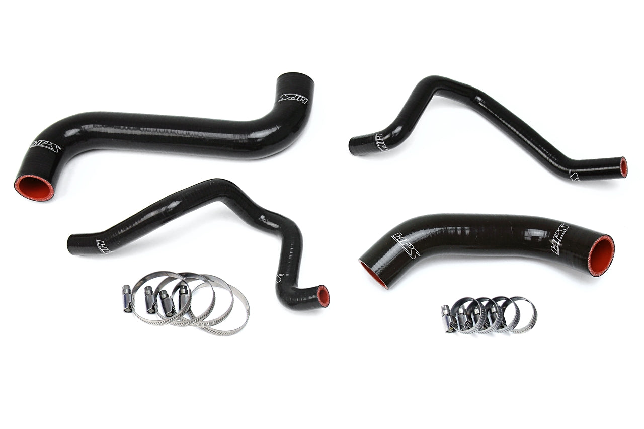 HPS Black Reinforced Silicone Radiator + Heater Hose Kit Subaru 2006-2007 Impreza 2.5L Non Turbo Left Hand Drive 57-1734-BLK
