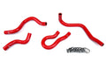 HPS Reinforced Red Silicone Heater Hose Kit Coolant Honda 99-00 Civic EM1 Si B16 1.6L DOHC 57-1769-RED