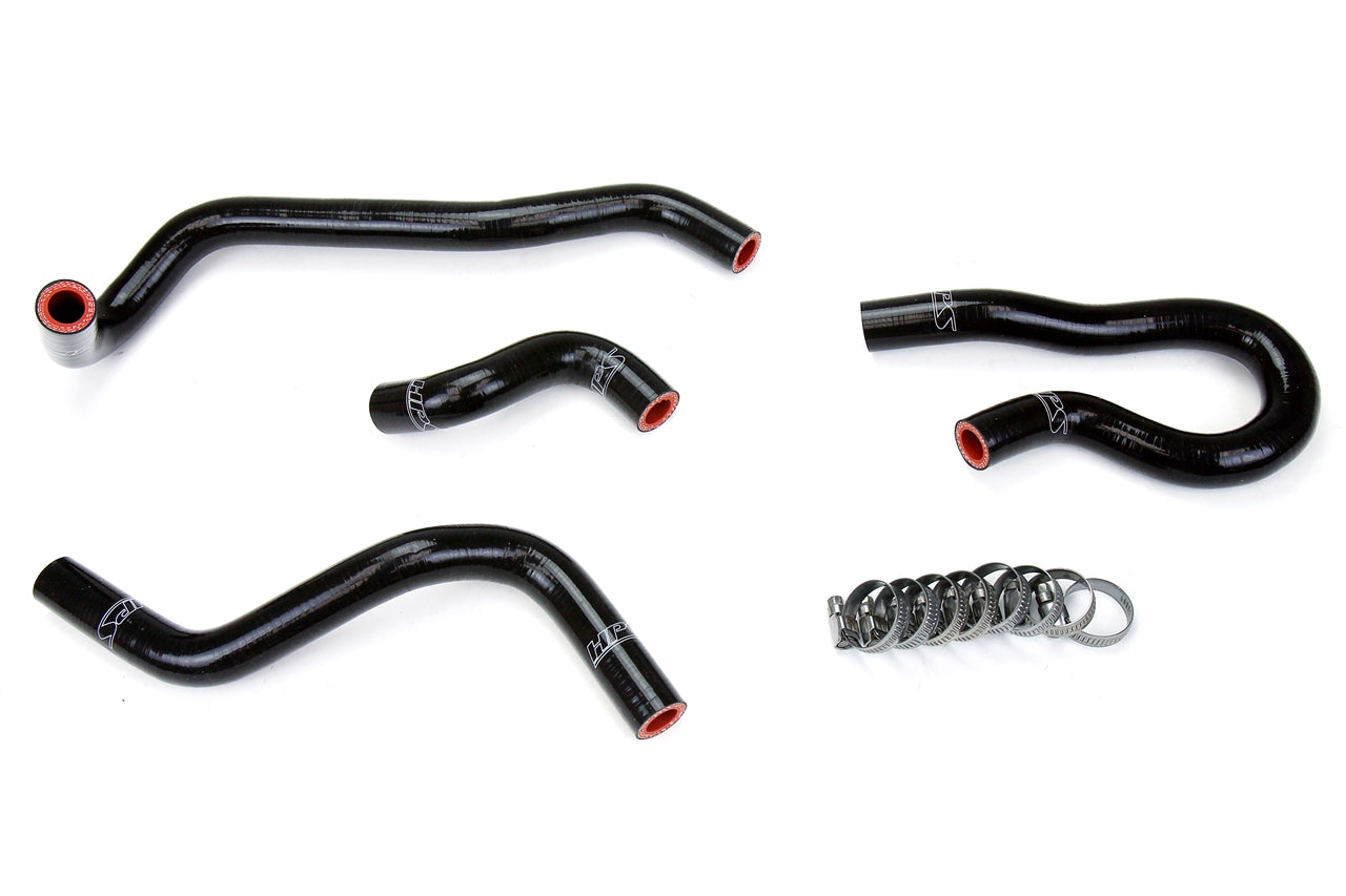 HPS Black Silicone Heater Coolant Hose Kit Honda Civic Del Sol S Si VTEC, 57-1775-BLK
